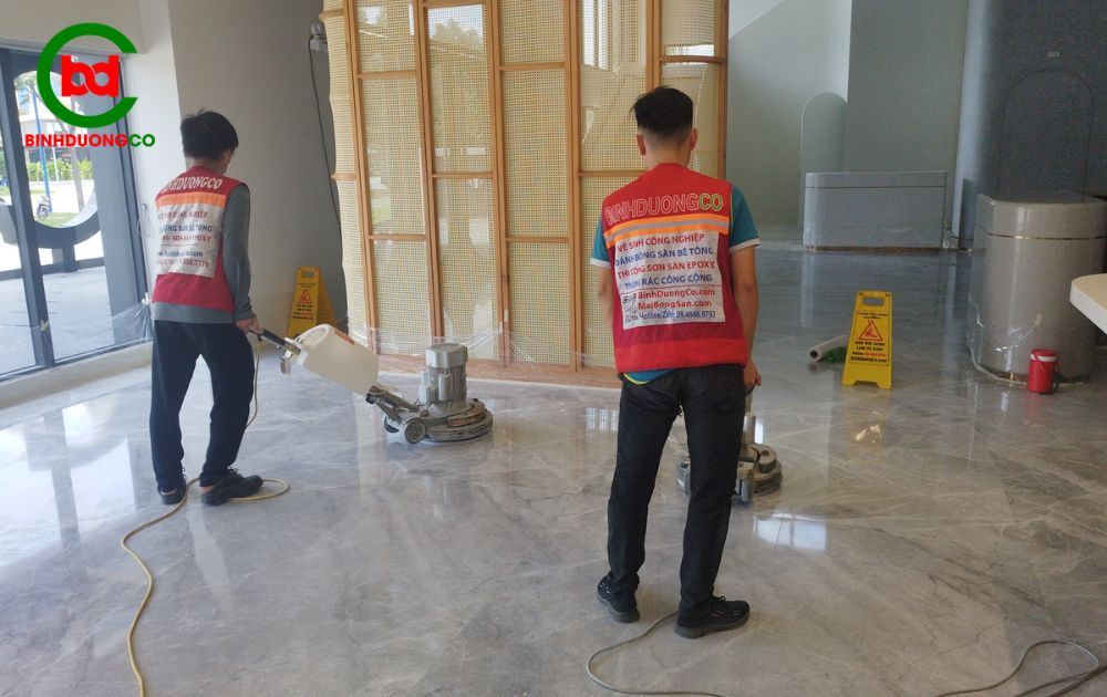 đánh bóng sàn gạch