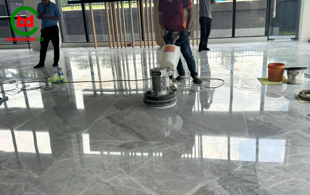 quy trình 5 bước đánh bóng sàn chuẩn