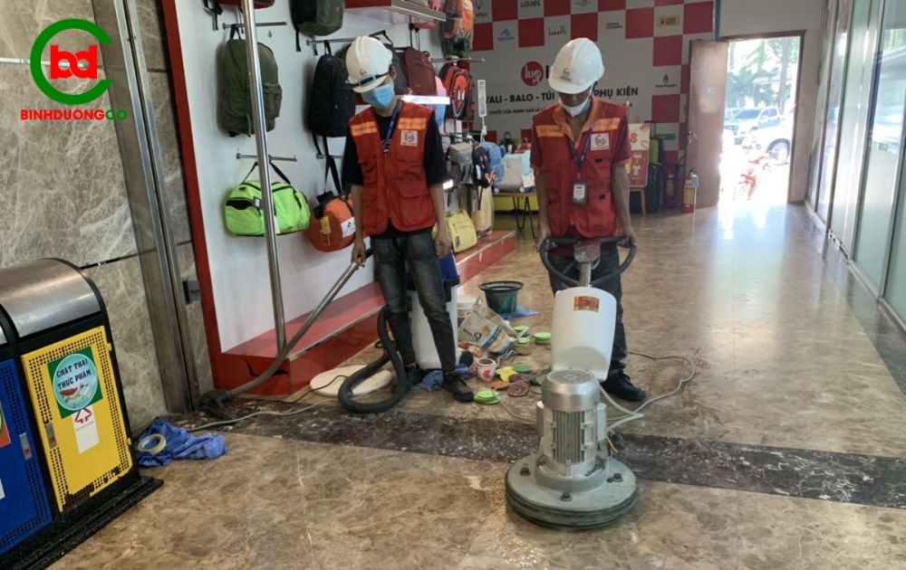 quy trình đánh bóng sàn đá chuẩn quốc tế