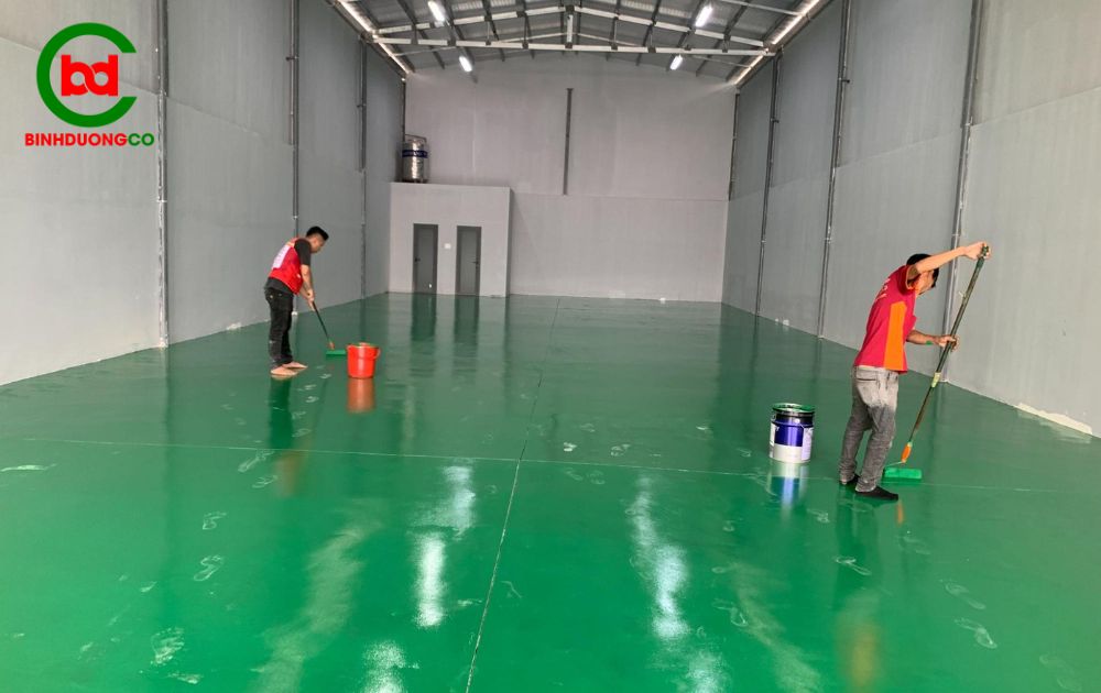 quy trình thi công sơn epoxy chuyên nghiệp