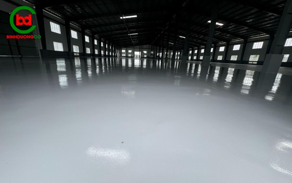 thi công các lớp sơn epoxy