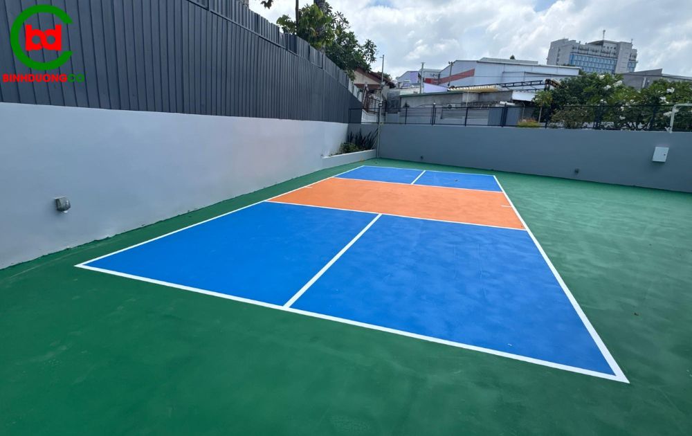 thi công sân pickleball