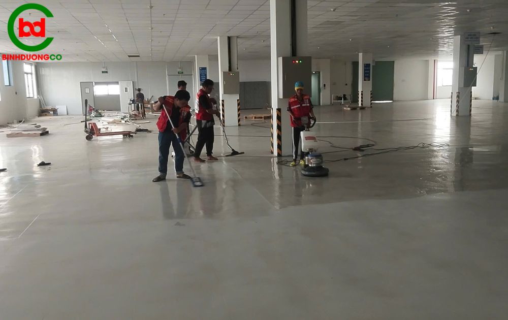 vệ sinh nền nhà xưởng