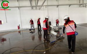 vệ sinh nền nhà xưởng